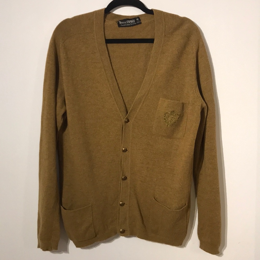 Vintage wool made in France cardigan